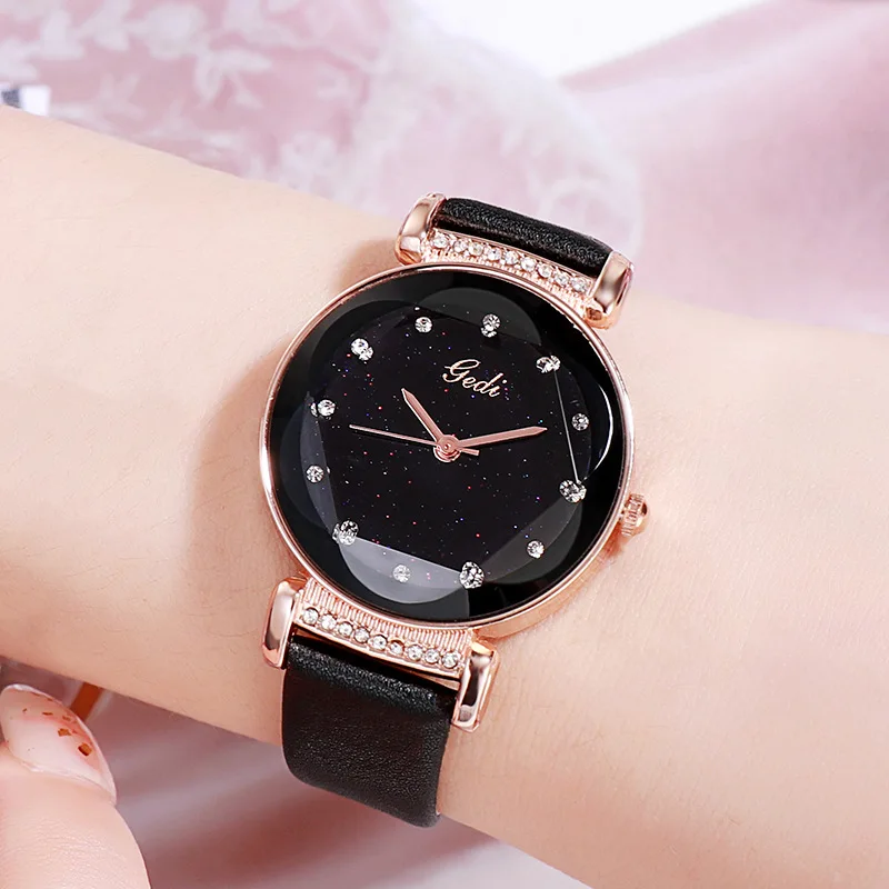 Ladies Starry Sky Clock Women Watches Fashion Female Quartz Wristwatches Stars watches ladies and students small star watches