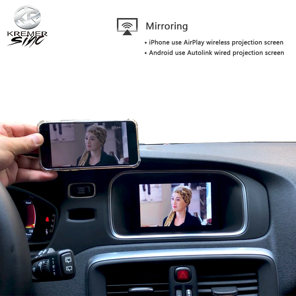 Беспроводная Автомобильная модернизированная коробка CarPlay Android для Volvo iSmart Auto XC70