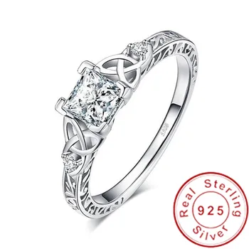 

Luxury Lovers Vintage ring 925 Sterling silver AAAAA cz statement Party Wedding Band Rings for women Birdal Fashion Jewelry Gift