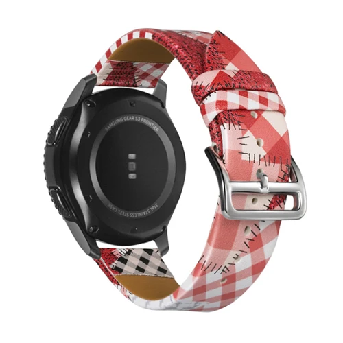 22 мм кожаный ремешок для samsung galaxy watch 46 мм gear S3 Frontier huawei watch gt 2 band Amazfit GTR 47 мм аксессуары для браслетов - Цвет ремешка: 3