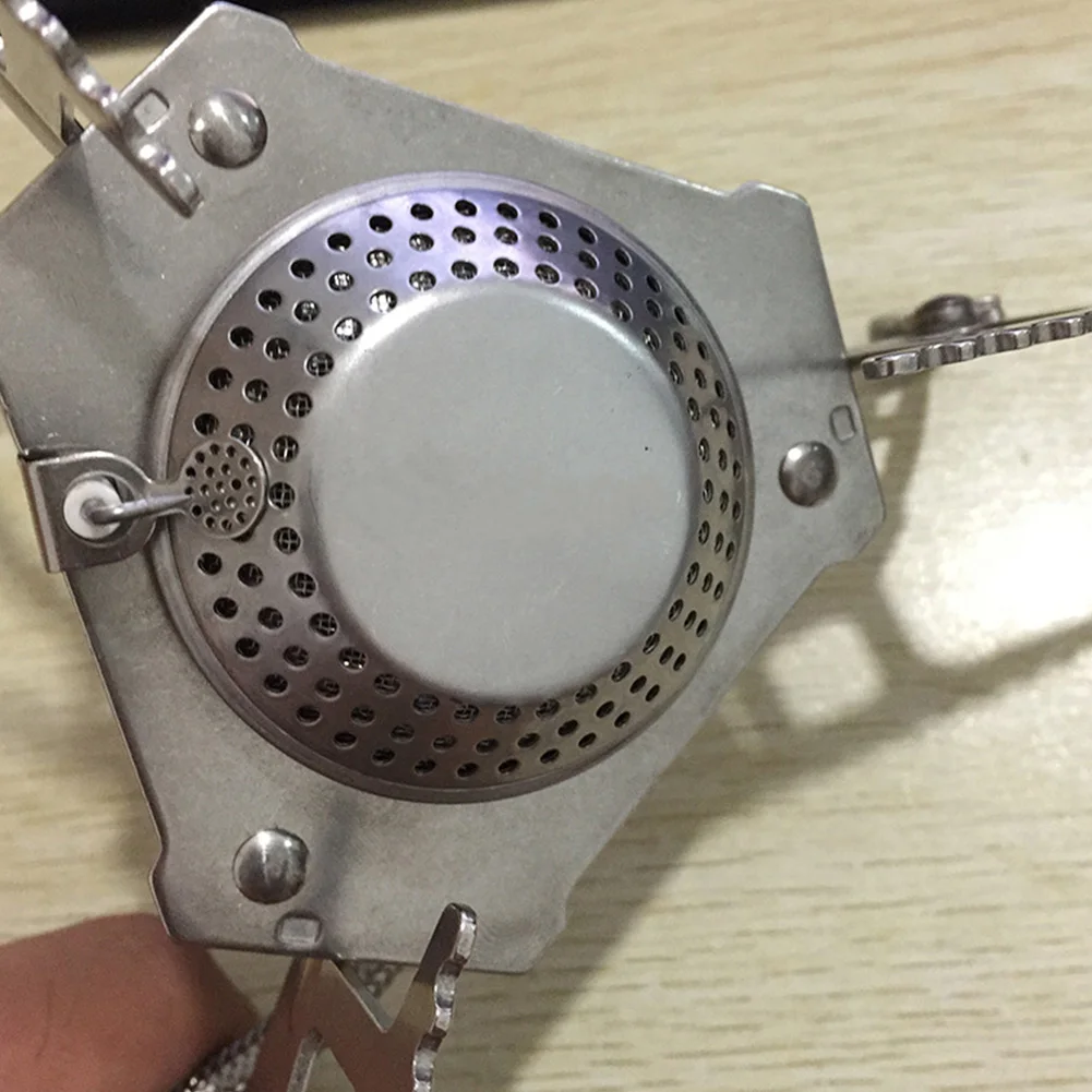 Foldable Outdoor Furnace Mini Camp Stove Portable Picnic Oven Stainless Steel Gas Stove