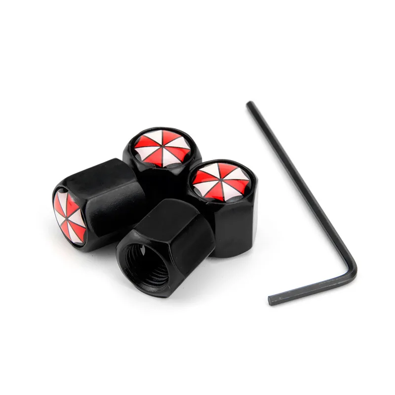 

Free Delivery Automotive Valve Cap Gas Cap Black Anti-theft Tire Valve Cap Aluminum Alloy Gas Cap