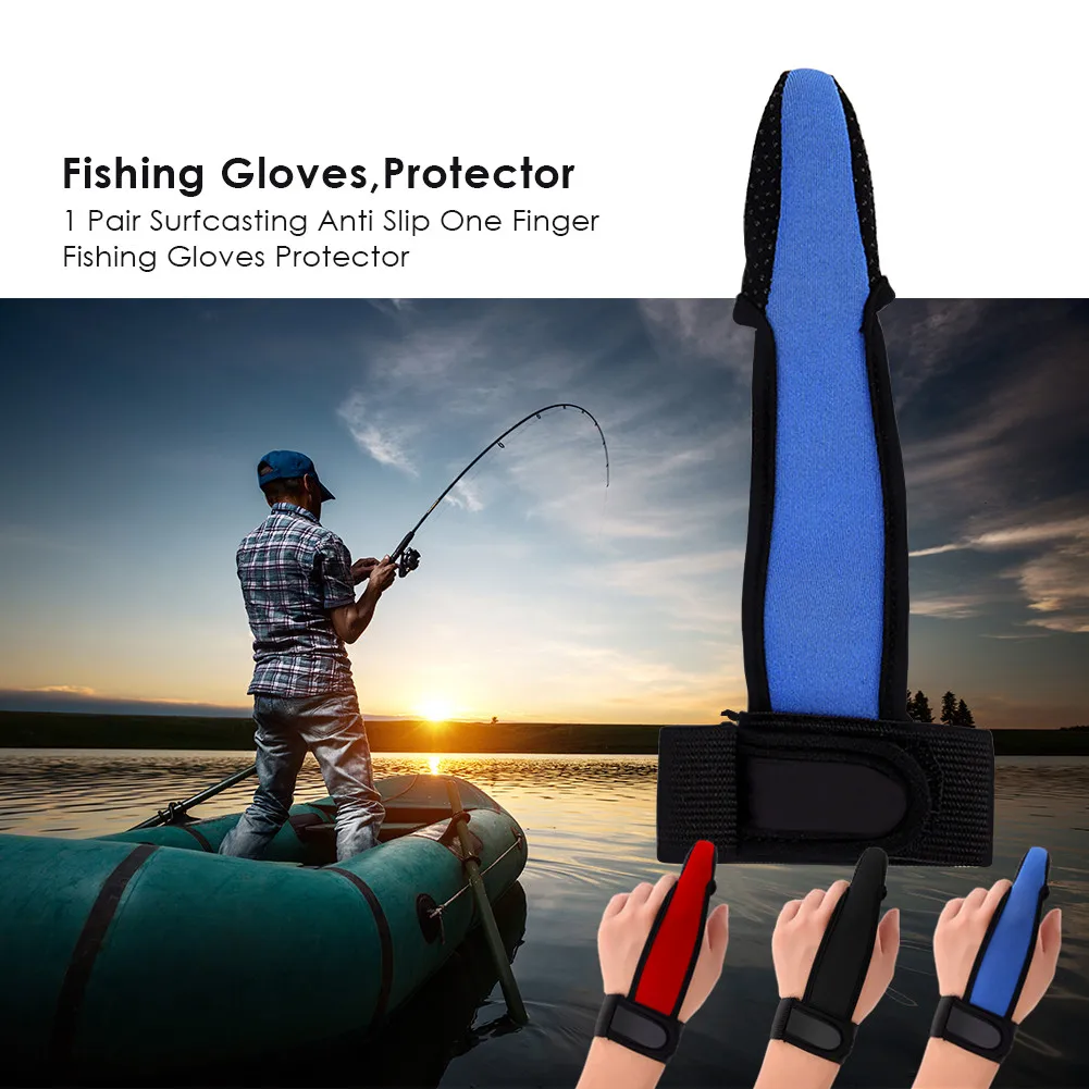 Details about   Fishing Gloves Single Finger Protector Fishermen Non-Slip Glove Accessories S9J2 