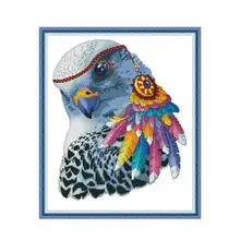 Rainbow Eagle Cross Stitch Suit Handicrafts Embroidery Chinese Cross-stitch Kits Aida DMC Needlework Home Decoration Accessories