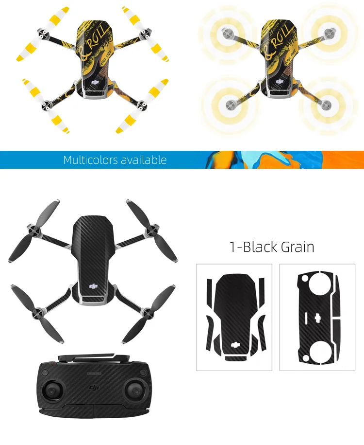 DJI Mavic Мини водонепроницаемый кожи ПВХ наклейки защитный Дрон корпус руки протектор для пульта дистанционного управления для DJI Mavic мини аксессуары