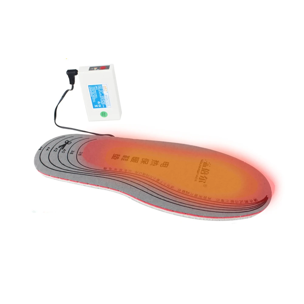 2x3800 mah уличные Стельки с электрическим подогревом, перезаряжаемая батарея, обувь, зимний утеплитель, нагреватель, пантас де балетные стели для одежды