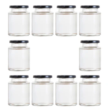 

10 Pcs Kitchen Glass Storage Jars Glass Sealed Can Food Storage Can Honey Storage Container for Home Restaurant Store Kitchen