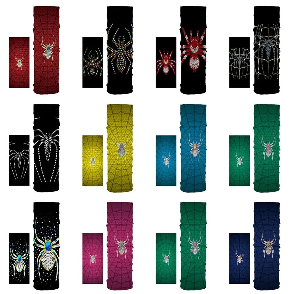 

New Dustproof Headscarf Halloween Spider Polyester Man Cycling Tube Headscarf Seamless Headscarf Dustproof Cooling Headscarf