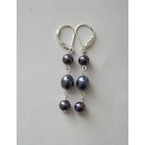 

Новое поступление Favoite серьги с жемчугом 9 мм черный Цвет круглый овальные из пресной воды Жемчужное висячие серьги S925 серебро крючок, хорошее ювелирное изделие