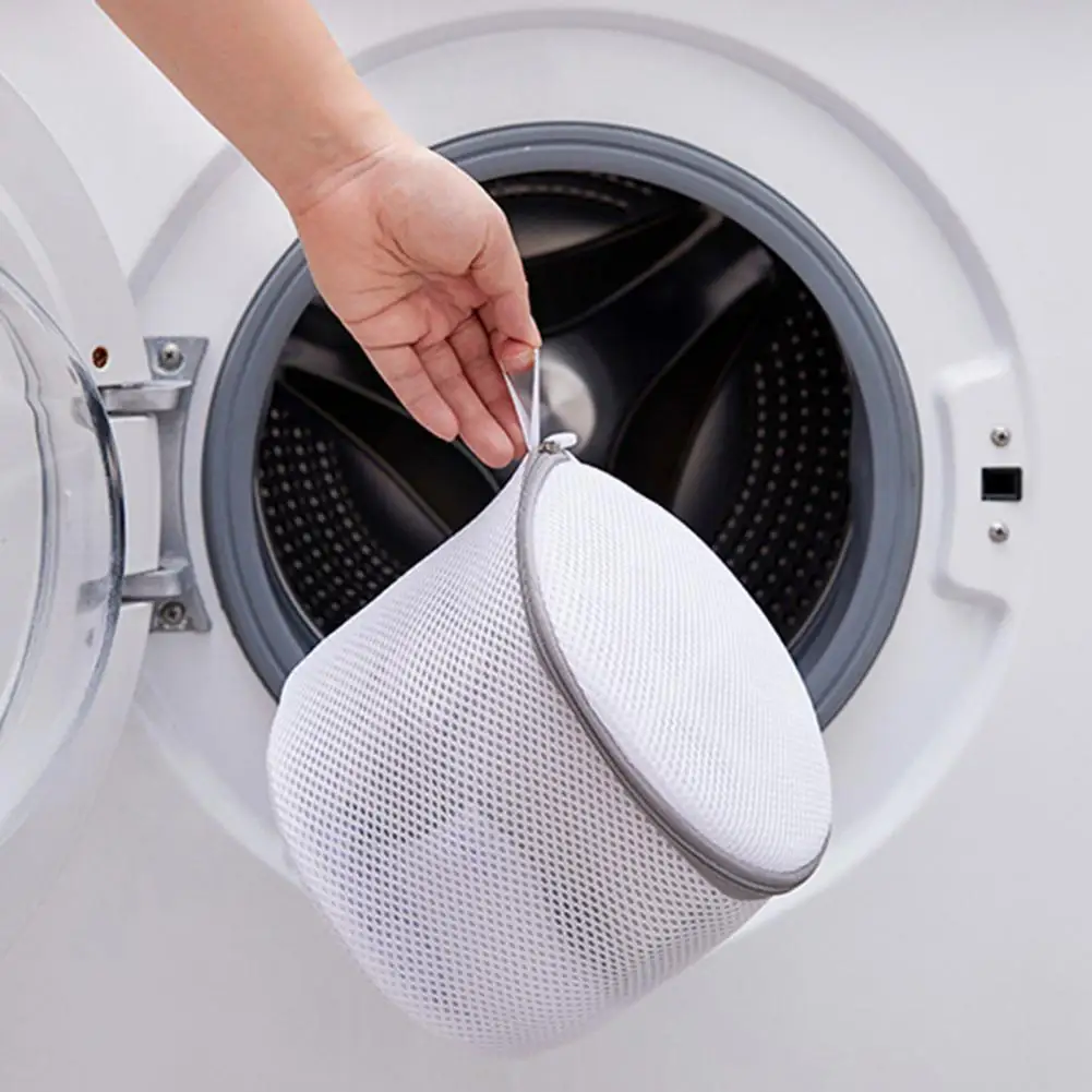 Laundry Bag Eco friendly Grid Design Polyester Clothes Washing Mesh Bag for Home Clothes Net Laundry Bag 4
