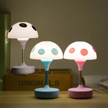 

USB LED Desk Lamp Mushroom Dimmer Touch Light Eyes Simple Fashion Eye Protection Reading LED Light For Bedroom Study