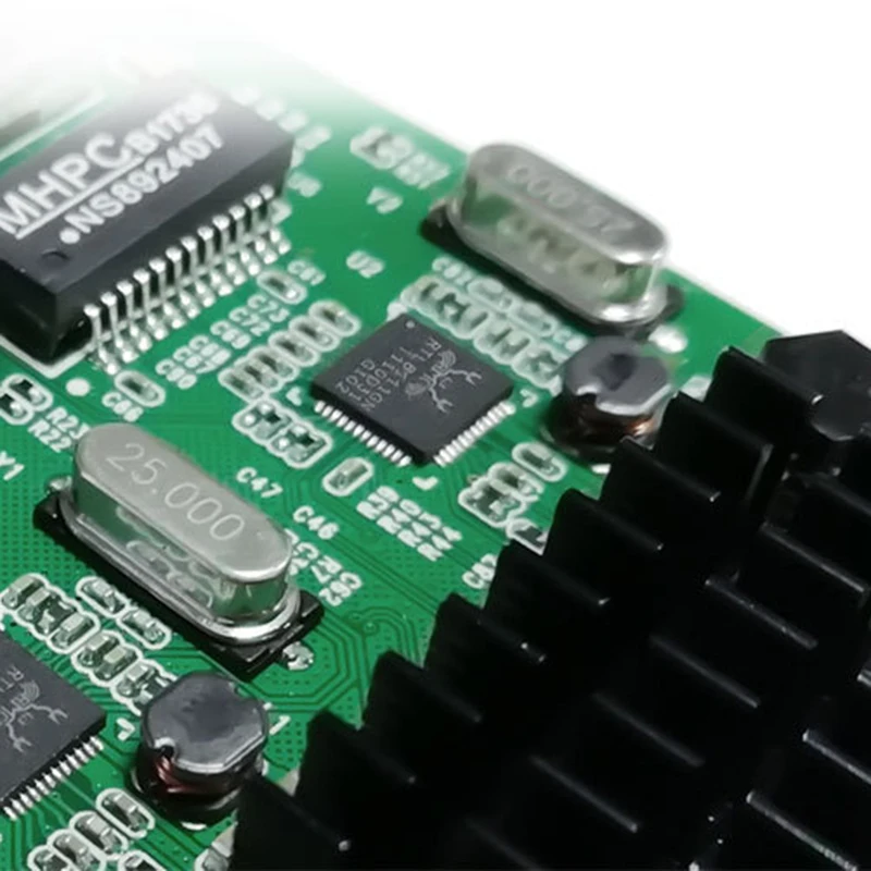 Двухпортовый слот Pci-E X1 Rj45 Интерфейс Gigabit Ethernet Сетевая карта 10/100/1000 Мбит/с адаптер Intel 8111G
