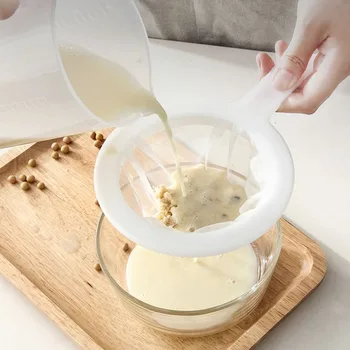 

100/200/400 Mesh Kitchen Ultra-fine Mesh Strainer Kitchen Nylon Mesh Filter Spoon For Suitable For Milk Yogurt Soy Milk Coffee