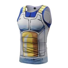 AliExpress Летний Стиль Dragon Ball Супер Saiyan люди фитнес Быстросохнущий жилет Мужская спортивная рубашка без рукавов