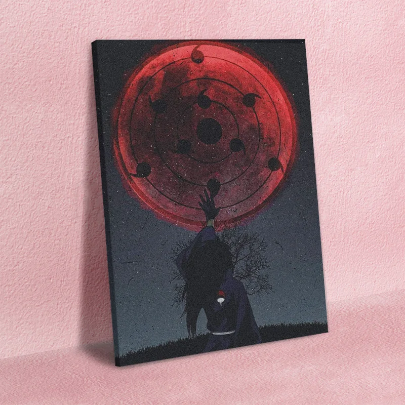 Madara Uchiha Наруто персонаж постер деревянная рамка картина украшение на стену