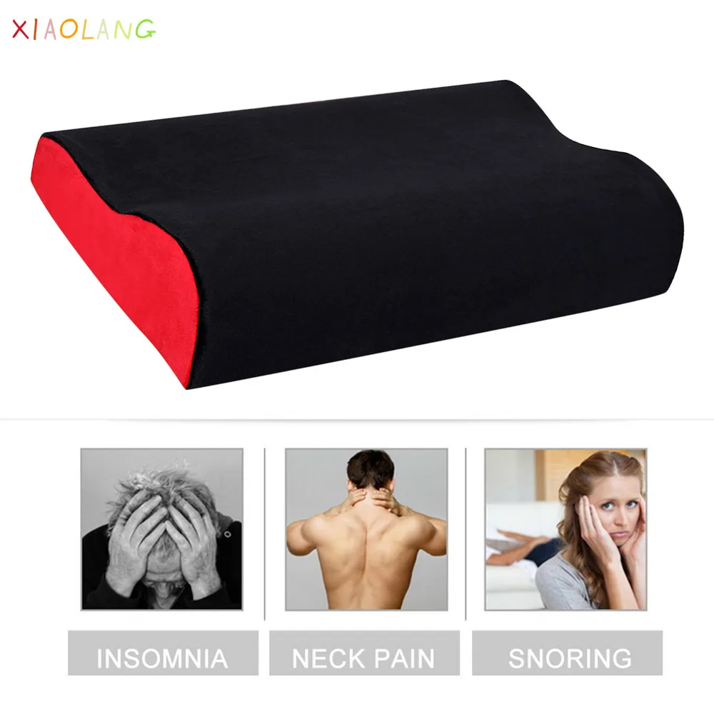 

1pc 50x30cm Memory Foam Pillow Fiber Slow Rebound Pillows Massager Orthopedic Latex Neck Pillow Cervical Health Care 5colors