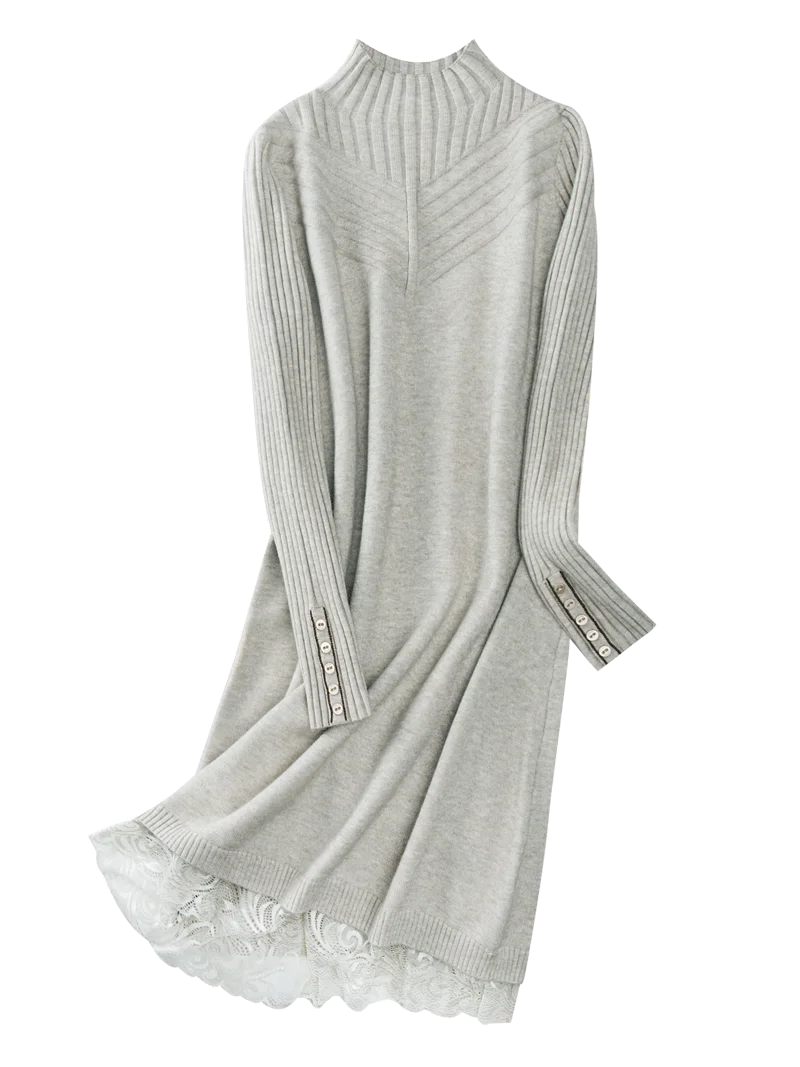 In the long section of the sweater, the top of the shirt, autumn and winter,, the new women's long section
