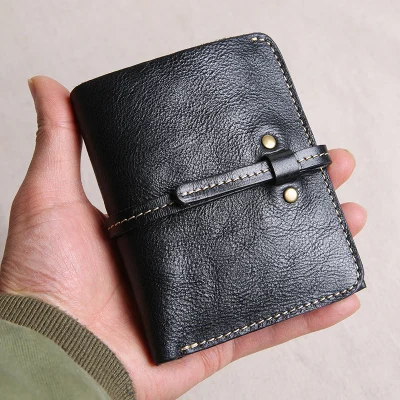 Black Женские кошельки из натуральной кожи, мягкие короткие, двойные, для денег, для наличных, кошелек, простой, модный, Carteira, для девушек, для денег, карман, кошелек, держатель, Лидер продаж - Цвет: Black