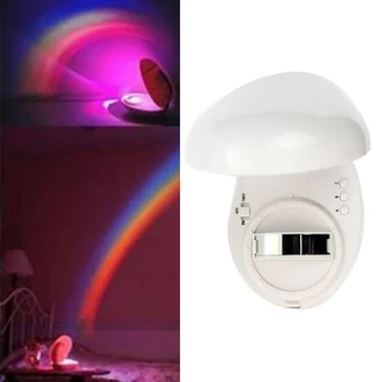 

High Quality New1pcs Egg-shaped Rainbow Wave Projection Lamp Colorful Projection Lamp Creative Night Light Aurora Night Light