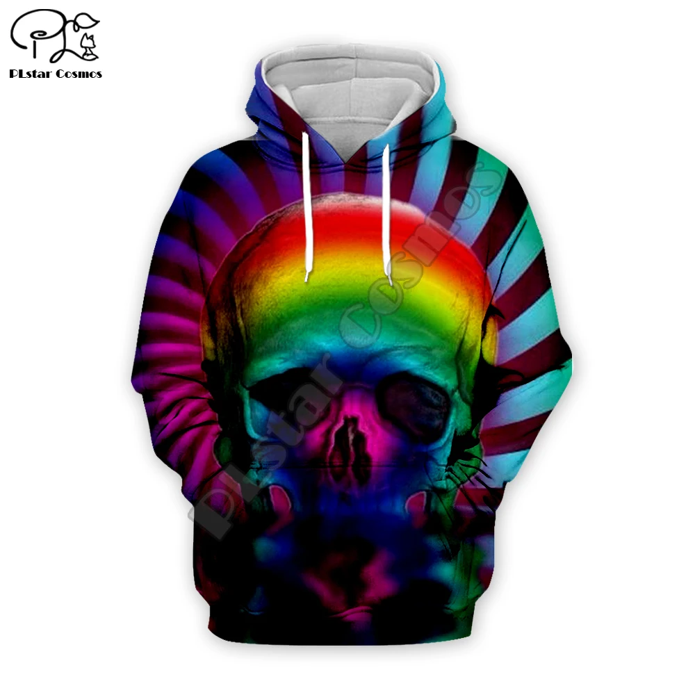 

Men/women day of dead stripy skull print 3d hoodies Halloween costume Sweatshirts zipper harajuku unisex autumn Pullover