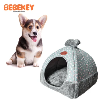 

Soft Foldable Dog Beds for Puppy Cats house Soft Warm Pet Beds Square Sleeping Bag for Small Dog Cat Baskets Nest DGWA07