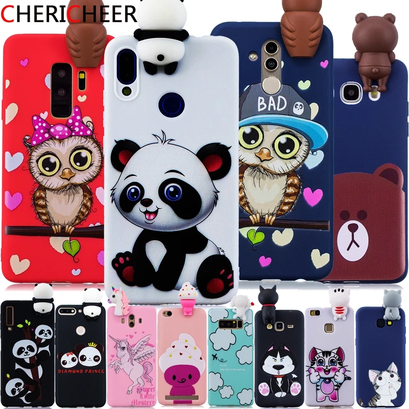 For Huawei P20 Lite Case 3D Toys Panda Cat Cartoon Pro Silicone Cover Phone |