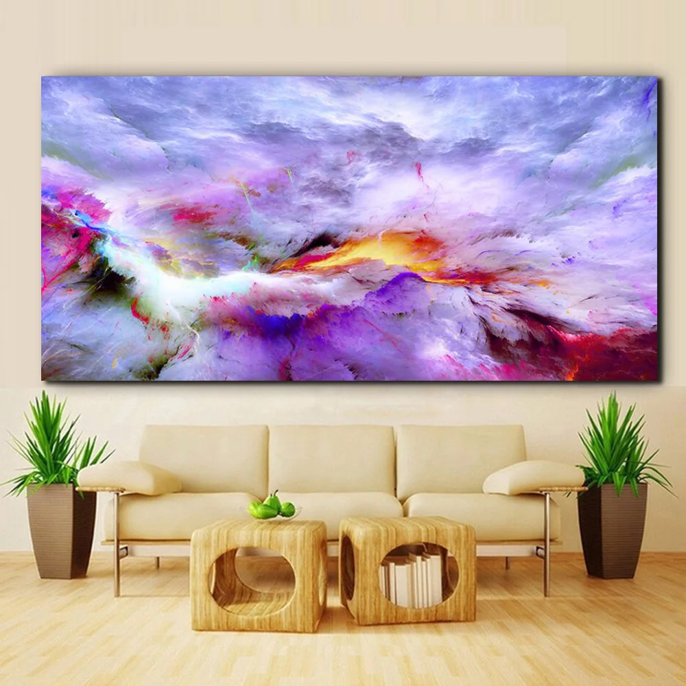 AB720 Retro Park Fantasy Scene Canvas Wall Art Abstract Picture Large Print 