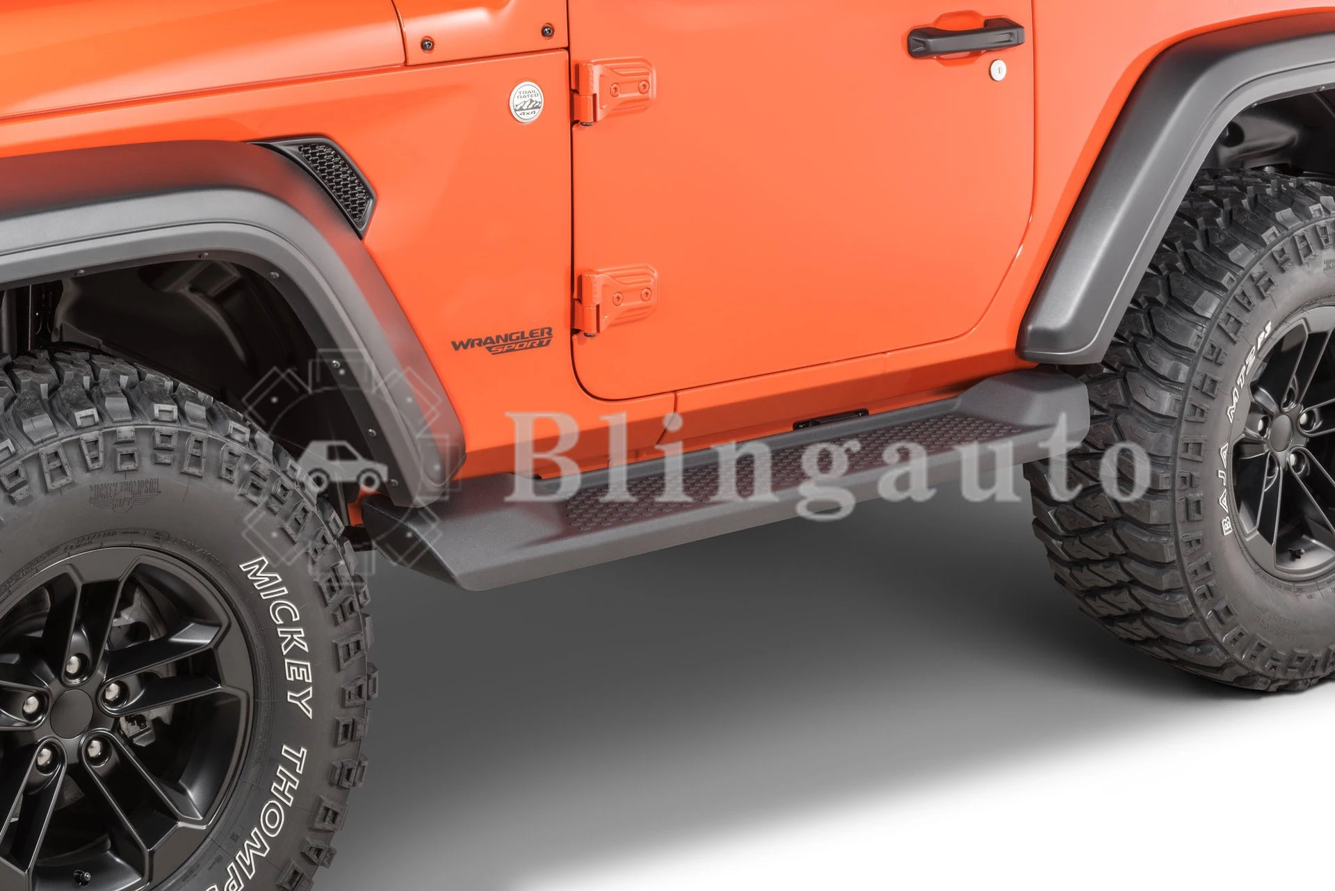 Подходит для Jeep Wrangler JL 2 двери 2D 2 шт. Левая Правая Беговая доска боковые шаги nerf бар Автомобильная педаль боковые лестницы