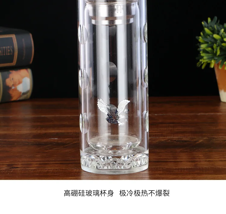 Zhi li двухслойный боросиликатный прозрачный стакан Yongkang производители 2019 новый стиль стеклянная Подарочная кружка Логотип Настраиваемый