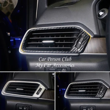 

Carbon Fibre Interior Console Side Air Condition Outlet Vent Cover Molding Trims For Honda Accord 10th 2018 2019 Car Accessories