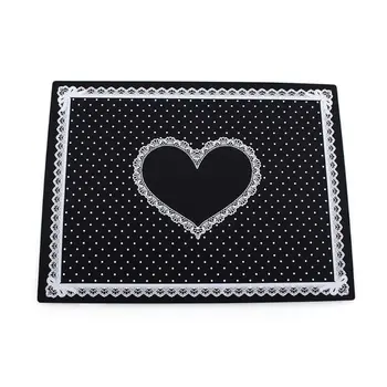 

Cute Heart Epoxy Resin Silicone Mat Resin Pad Craft Toos High Temperature Resistance Sticky Plate Jewelry Making Tools