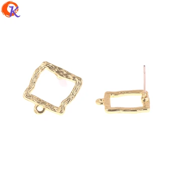 

Cordial Design 100Pcs 16*18MM Jewelry Accessories/Earring Stud/Square Ring Shape/DIY Earring Making/Hand Made/Earring Findings