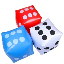 Забавные наружные надувные кости 30*30 см, вечерние принадлежности для бассейна, детские игрушки для детей, взрослые игровые кубики