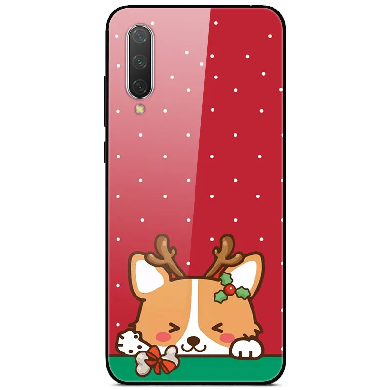 11 Год Рождество чехол для Xiaomi mi 9 Lite CC9 CC9E A3 9T SE закаленного стекла жесткий чехол для Redmi Note 8T 8 7 K20 Pro Бампер - Цвет: 11