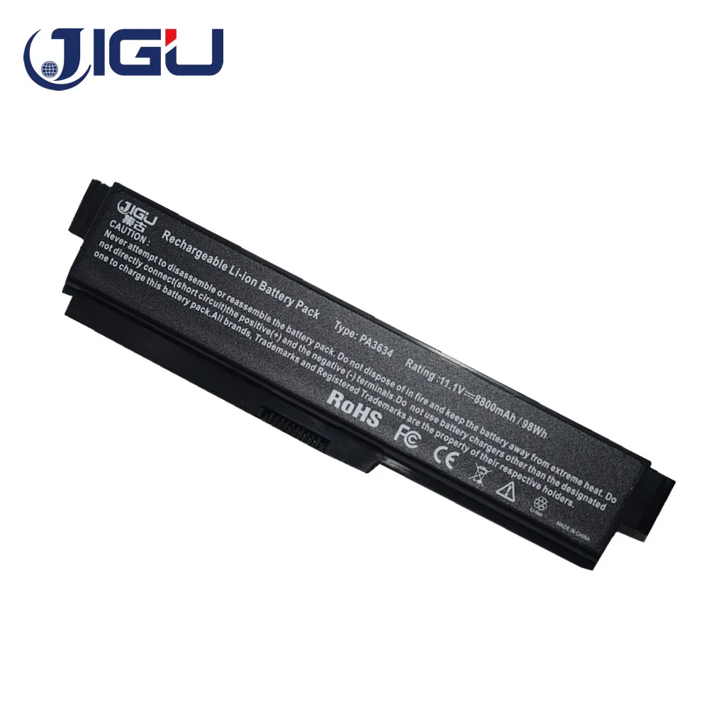 JIGU Аккумулятор для ноутбука Toshiba спутникового L600 L630 L640 L650 L670 M300 Pro 3000 C650 C660 C660D L510