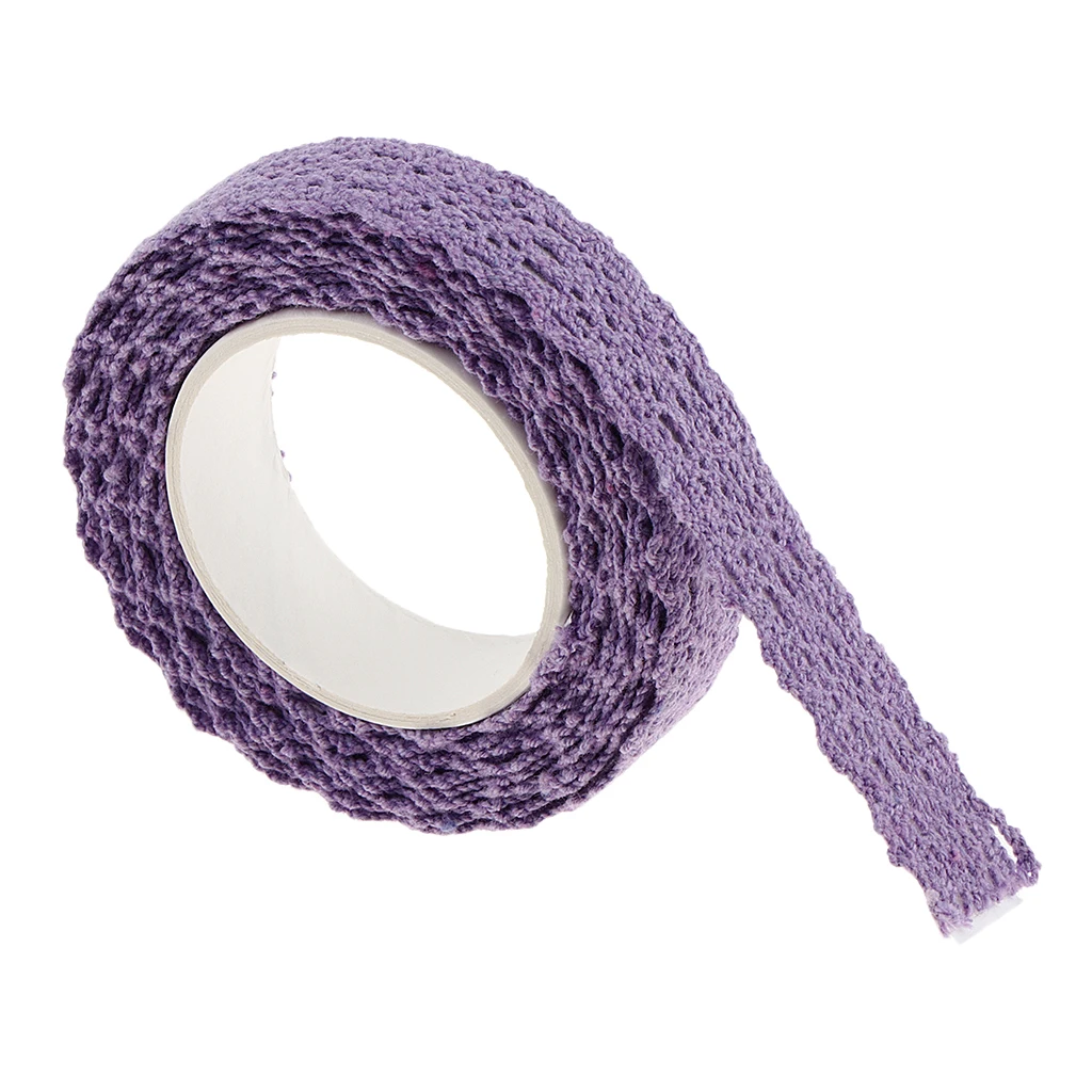 2 Yards Self Adhesive Fabric Lace Decorative Sticky Ribbon Tape for Photo Album