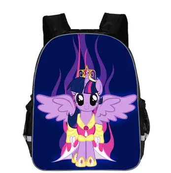 

3D Cartoon Pony girls Kids School bags Children Polyester Backpacks Baby Schoolbag Cartoon Kids Satchel Mochila Infantil bags