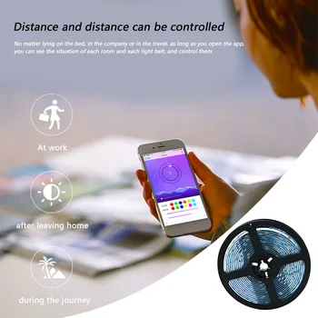 

2m Smart 60 LED Background Lighting Practical Multi-functional Durable USB Bluetooth Waterproof Strip Lamp Lights