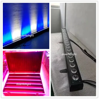 

(flycase packing) 10lot 18pcs 18w 6in1 led pixel bar rgbwa uv indoor wash lyre dj pixel bar led