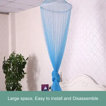 

Outdoor Summer Round Lace Insect Bed Canopy Netting Curtain Polyester Mesh Fabric Home Textile Elegant Hung Dome Mosquito Net