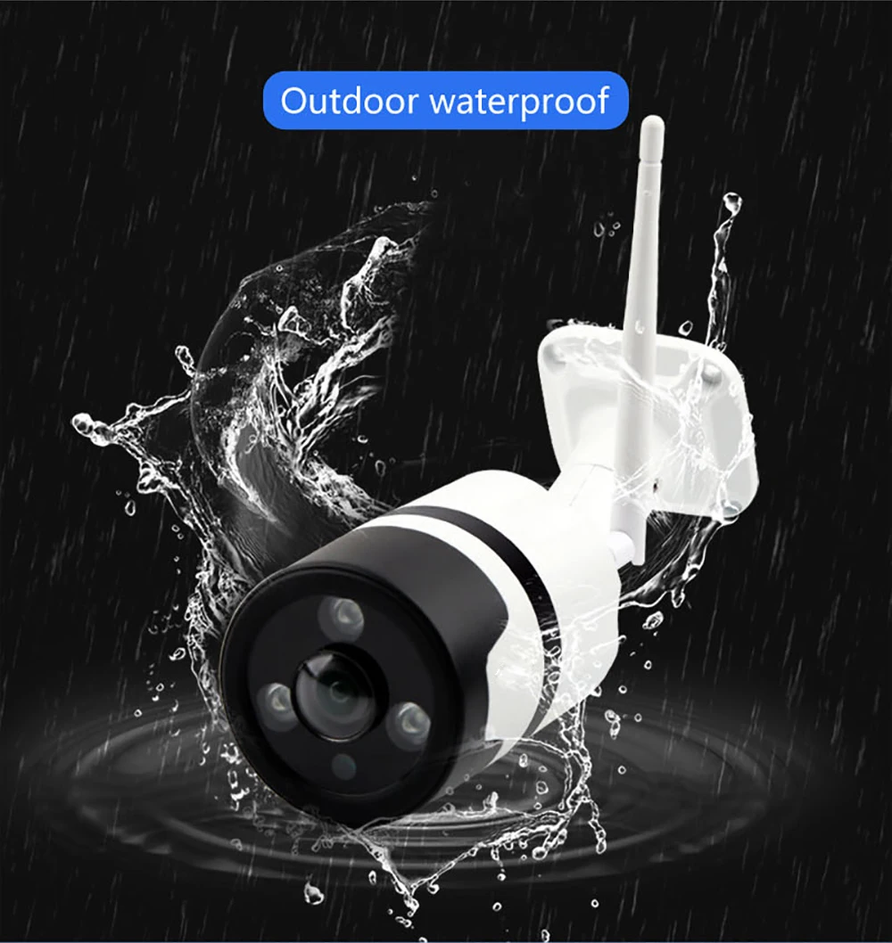 HD Wifi уличная IP камера 1080P 720P Водонепроницаемая 2.0MP беспроводная камера безопасности двухсторонняя аудио TF карта Запись P2P пуля