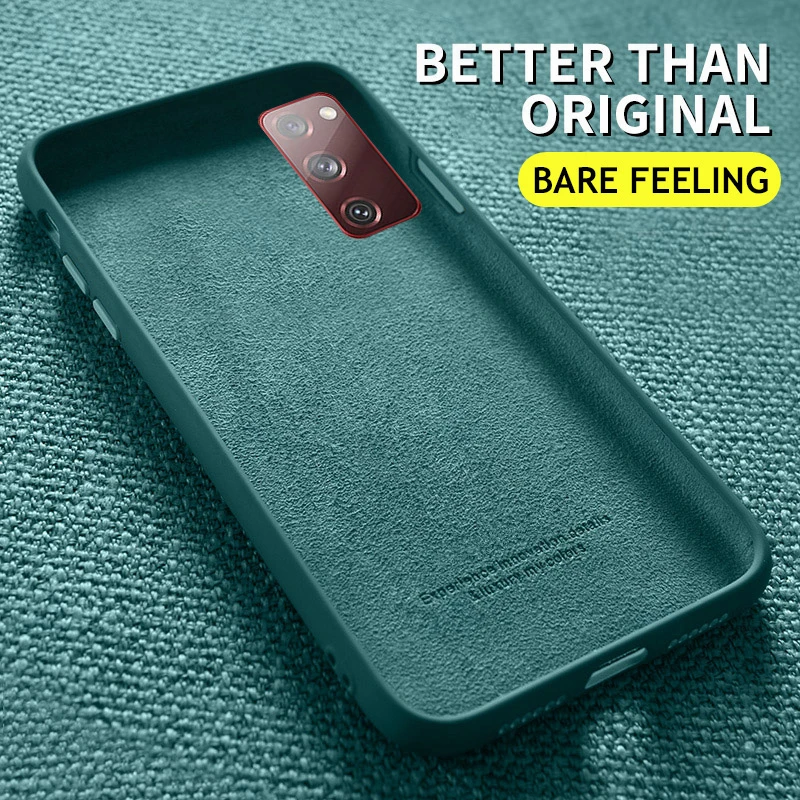 HINWEIS 20 ULTRA HINWEIS 10 LITE 8 9 S10 + S20 + S20 FE Weiche Abdeckung Flüssigsilikonhülle für Samsung Galaxy S21 S21 + S10 S10E S8_voghion.com