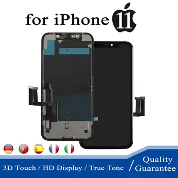 

For iPhone 11 LCD Display Screen Touch Digitizer Assembly LCD Completed Screen Replacement True Tone Free Tools 3D Touch Face ID
