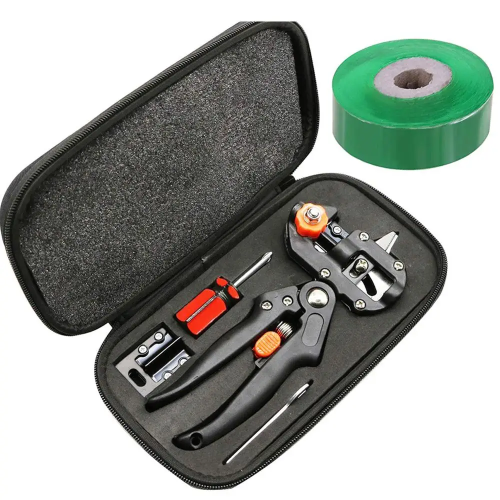 

Grafting Cutting Tool kit with 2pc knife and Grafted membrane Cut join tape pruner grafting guillotine blade Garden Pruning Tool