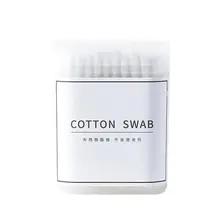 Одноразовые косметические ватные палочки с двойной головкой, средство для чистки косметики, 1 коробка(300 шт