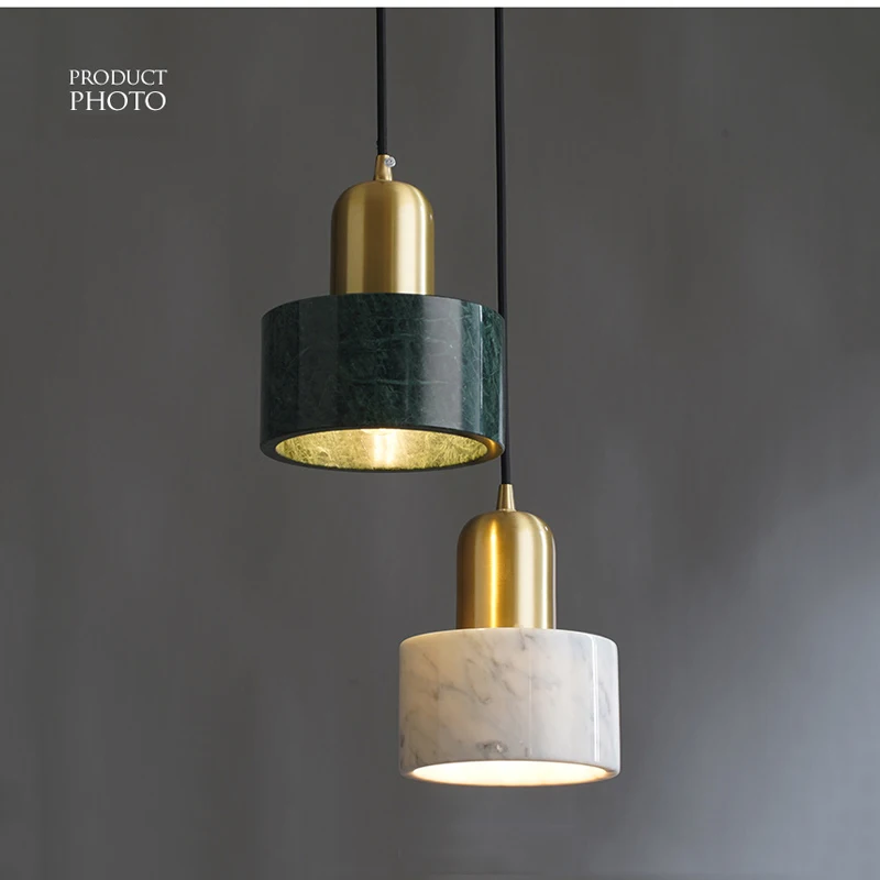 Green Marble Pendant Light Dining Room Luxury Marble Hanging Lights Bedside Store Hotel Bar Decorative Suspended Lamp E27 pendant lights pendant lamp chandelier lighting vintage pendant lights