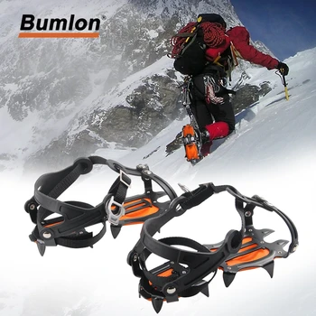 

Manganese Steel Claw Ice Gripper Spike for Shoes Anti Slip Climbing Snow Spikes Crampons Cleats Chain Claws Grips with Crampons