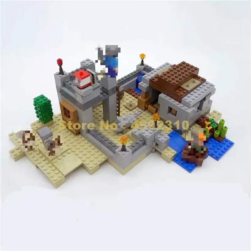 531 шт мой мир пустыня outpost строительные блоки 21121 Кирпичи Игрушки