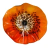 A4871-Hand Blown Platter Murano Glass Red Clear Plates Home Wall Decoration 4