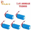 Original 7.4v Battery For DM007 RC Airplane Quadcopter Drone Helicopter Toy Spare Parts 2s 7.4V 400MAH Lipo Battery XH2.54 Plug 1